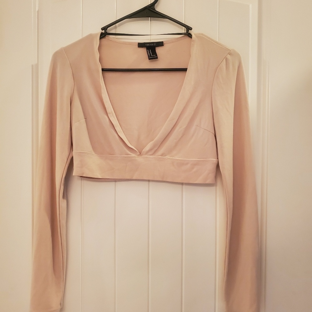 Forever 21 Long sleeve crop top
